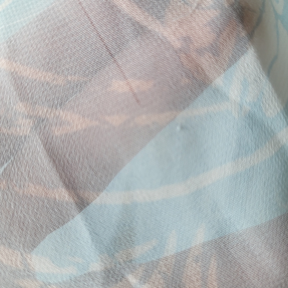 La Vie En Rose Elegant Blue Sheer Sleeveless Maxi Sleep Gown - Picture 7 of 10